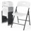 Paquet de 6 chaises pliantes robustes de 350 lb, sièges commerciaux pliables en plastique blanc, chaises empilables portatives à structure en métal antirouille pour les mariages et les événements extérieurs