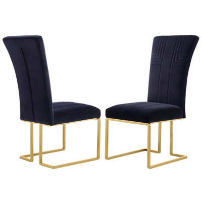 Savonburg 19.3'' H Velvet Upholstered Cantilever Chair