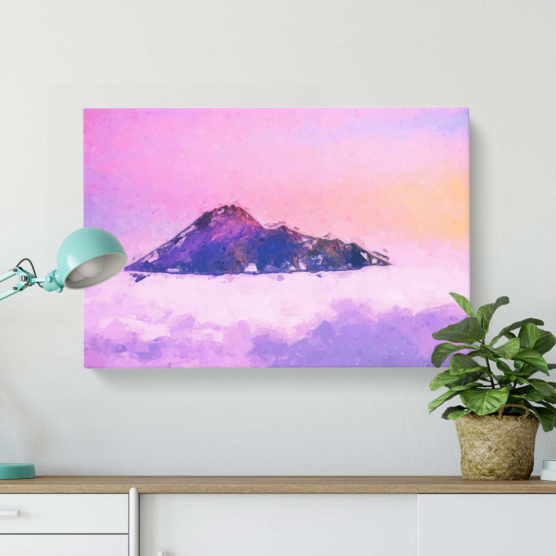 Mount Merapi In Indonesia In Abstract - Wrapped Canvas, 40cm H x 60cm W x 3cm D