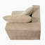 Chaises d'appoint portatives, canapé de plancher moderne en velours côtelé 37,5 pouces Camel