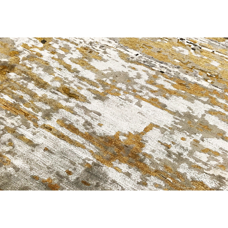 Hand-Knotted High-Quality Gold Area Rug