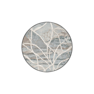 Machine Washable Gray Area Rug