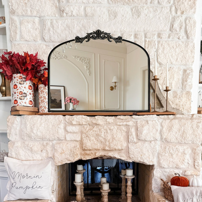 Miroir Kherington, Horizontale, H 35,82 po x l 29,13 po, Noir
