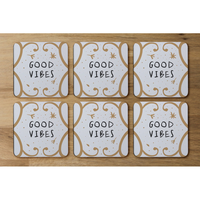 Square 6 Piece Coaster Set