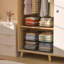 Organisateurs de garde-robe coulissants à 3 niveaux et tablettes de rangement à tiroirs, bacs de rangement empilables pour chandails à pantalons en Jean, contenant de rangement pour garde-robe, armoire, salle de bain, noir