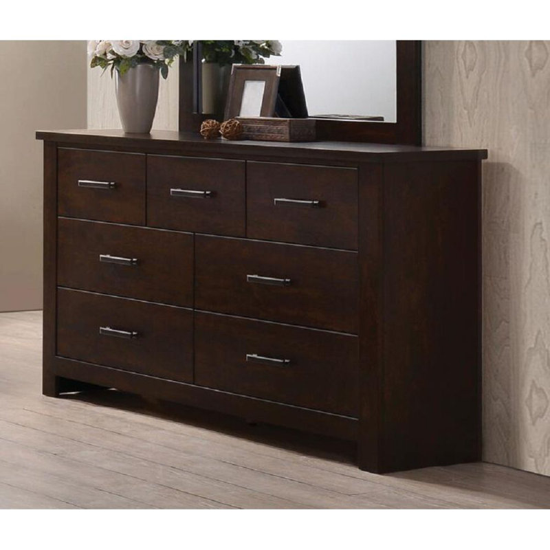 Commode 7 tiroirs Fabiano en acajou