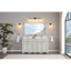 60" Solid Wood Sink Vanity  With 1' Artificial Stone Top-483886936