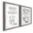 Toile avec cadre gris