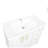 35.6" White Ceramic Bathroom Vanity Sink - Integrated Basin Design with Overflow, Easy Clean Surface, Without Cabinet