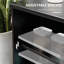 Buffet buffet, crédence empilable, armoire à café avec porte coulissante en verre et tablette réglable, noir
