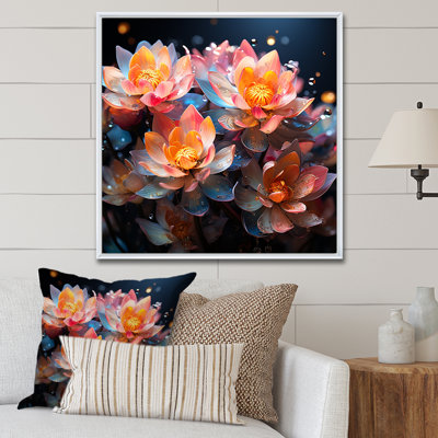 «Elegance in Lotus Blooms IV», reproduction sur toile