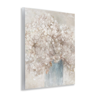 Soft Clouded Bouquet Wall Plaque Art by Livi Finn
