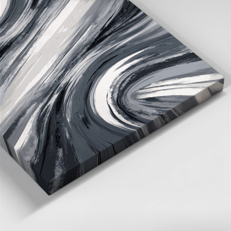 «Abstract Landscape 87», art mural sur toile noire, H 14 po x l 11 po