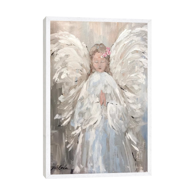 My Angel by Debi Coules - Painting on Canvas, 66.04 cm H x 45.72 cm W, Brown Framed