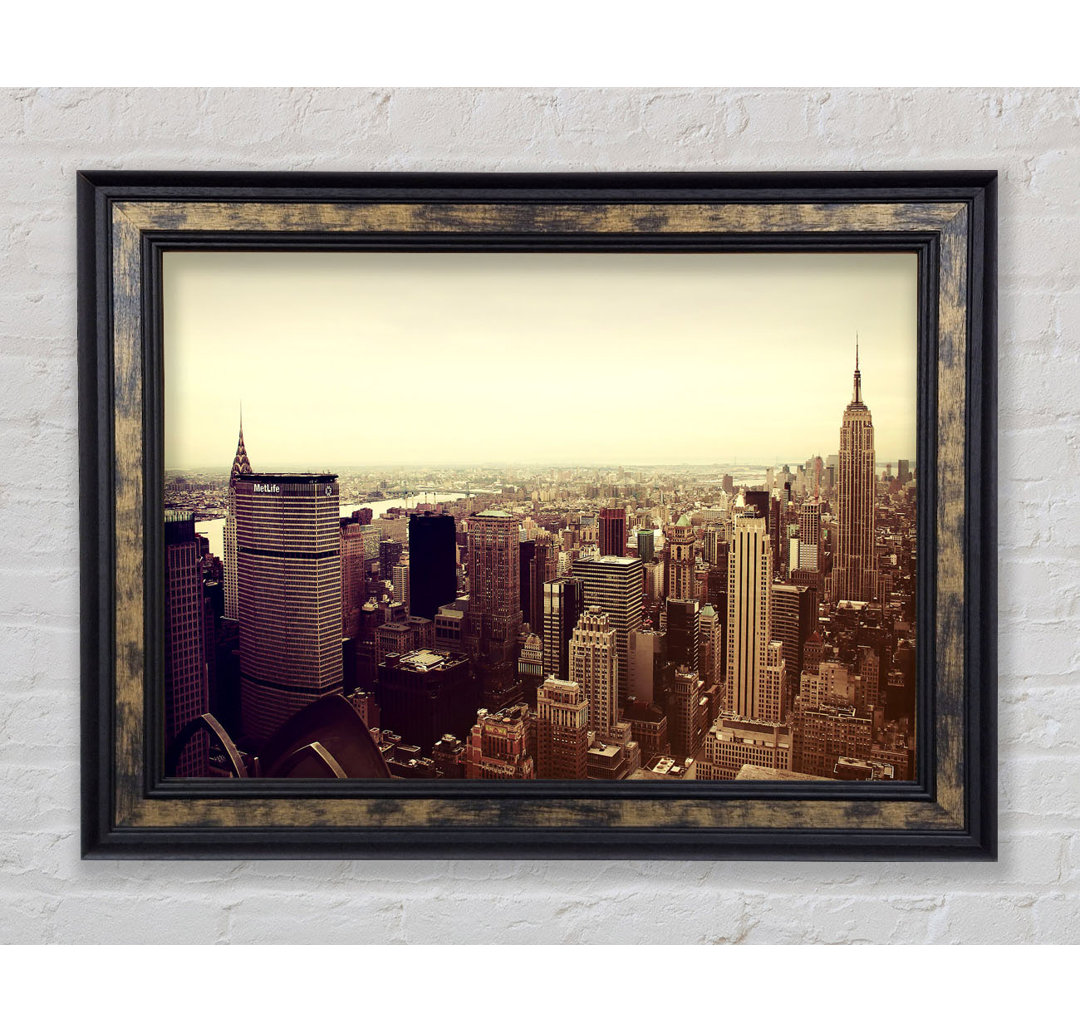 Empire State Building Retro - Druck