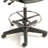 Backed Adjustable Height Ergonomic Lab Stool with Footring Wheels