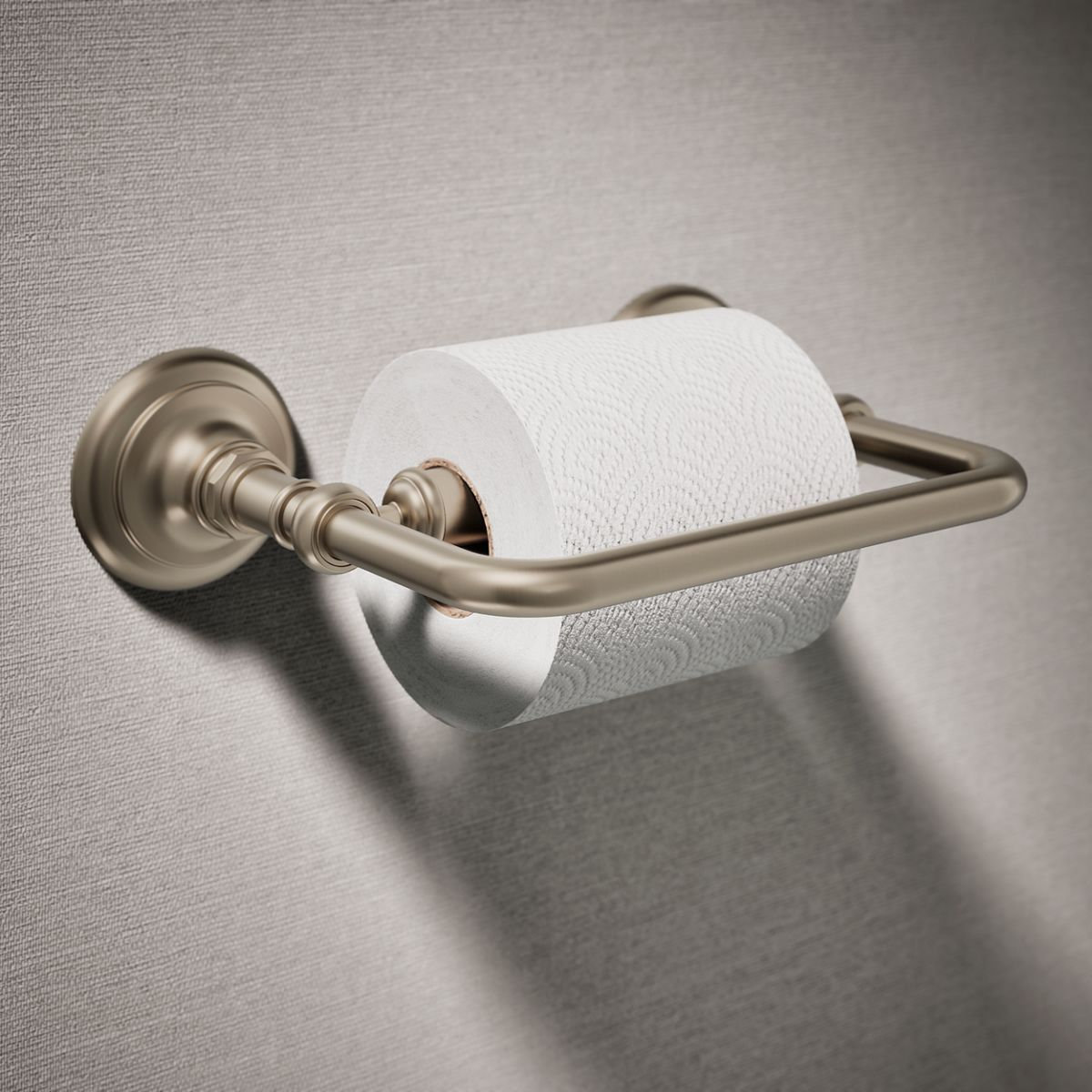 Artifacts Pivoting Toilet Paper Holder, Vibrant Brushed Bronze