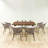 7 Pieces Patio Dining Set, All-Weather Outdoor Furniture Set with Dining Table and Chairs-582781213