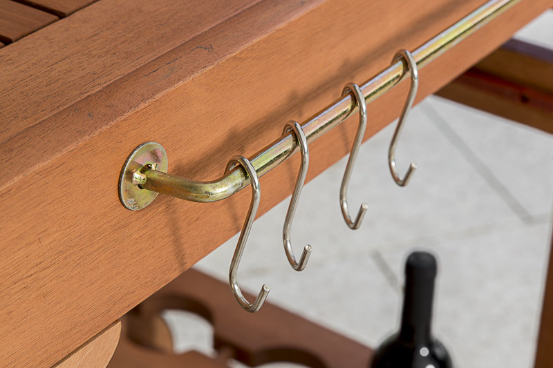 Aaniya Solid Wood Bar Cart