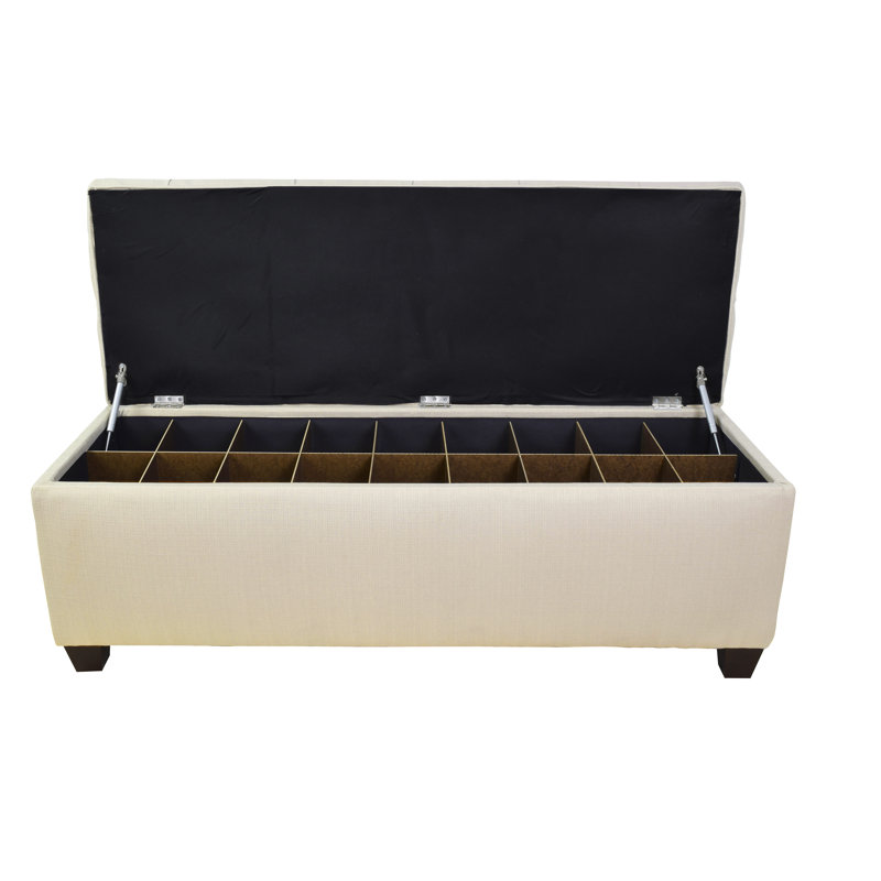 Banc de rangement pour chaussures Averi, Beige, Grand