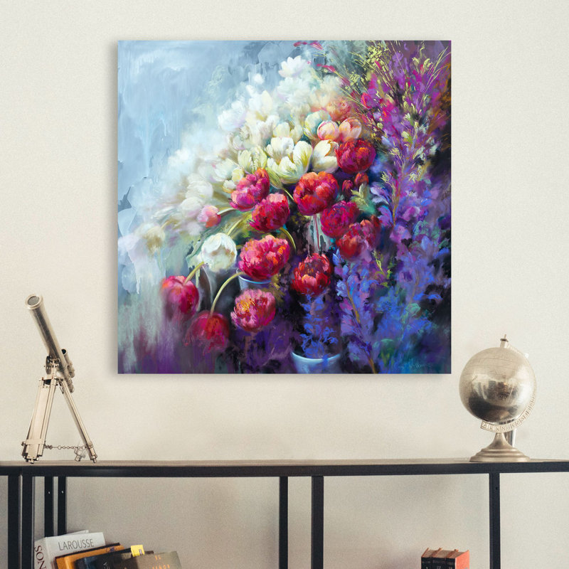 The Fabulous Florist by Nel Whatmore - Wrapped Canvas Print, 50cm H x 50cm W x 4cm D