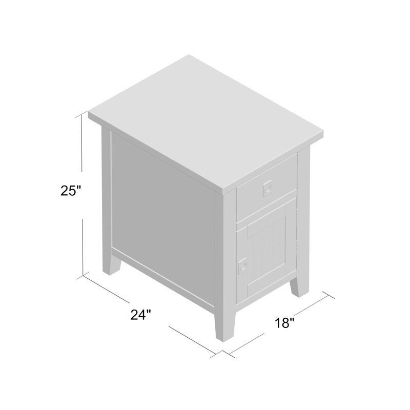 Table de bout avec rangement Magie
