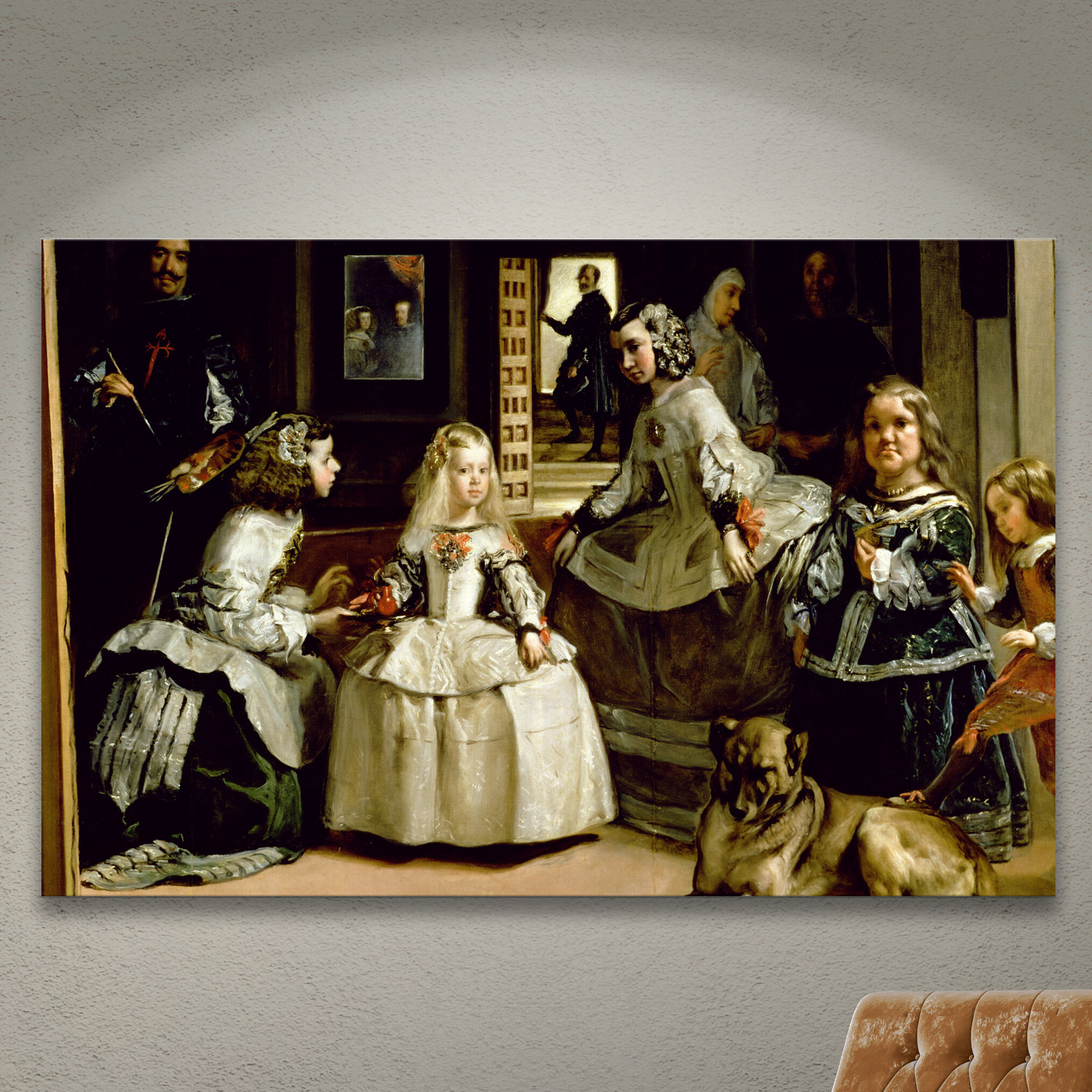 ArtWall Las Meninas, Detail Of The Lower Half Depicting The Family Of  Philip IV Of Spain On Canvas by Diego Velázquez Print & Reviews