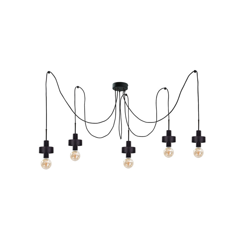 Bernda 5 - Light Cluster Pendant, Black