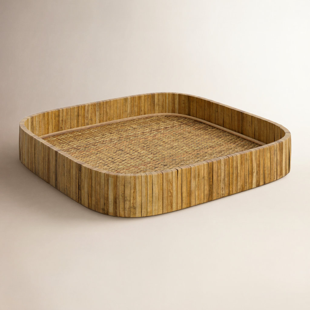 Kashen Decorative Tray, 2" H x 13" L x 13" W