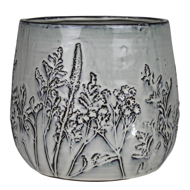 Wildflower Cachepot, Ceramic - 6”