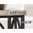 Console Table with Open Storage Shelves and metal legs