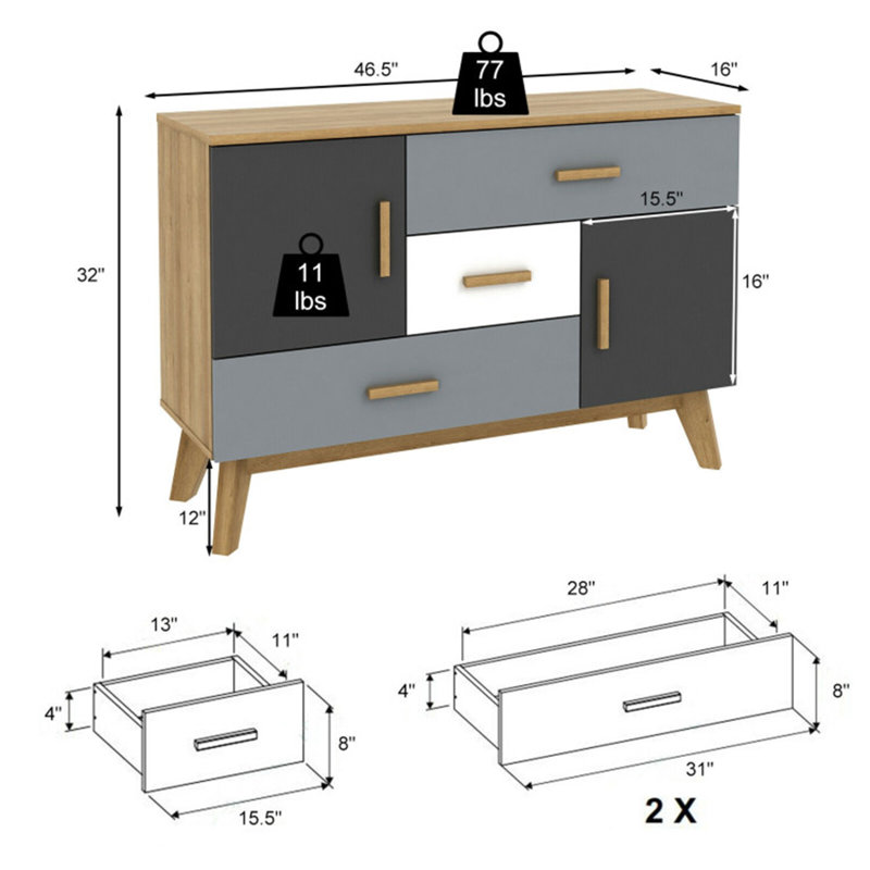 Malara 46.5'' Sideboard