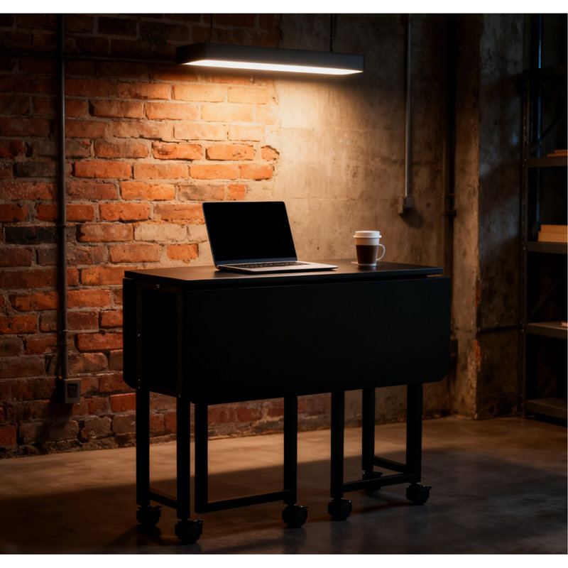 Petit bureau pliable pliable pour les petits espaces, bureau d'écriture 31,5 pouces pour bureau, bureau à la maison pliable pour chambre 80 * 58, blanc