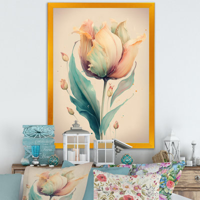 Tulipe douce - reproduction sur toile