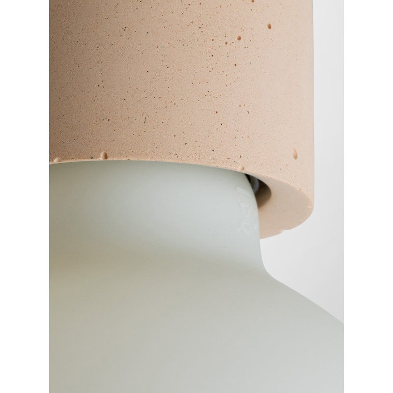 Abriona 1 - Light Bulb Pendant, Peach