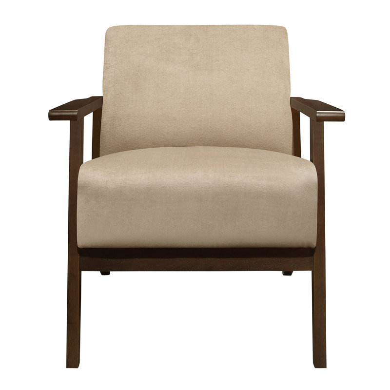Chaise transitionnelle brun, revêtement en velours, chaise d'appoint moderne en bois massif brun, finition noyer foncé