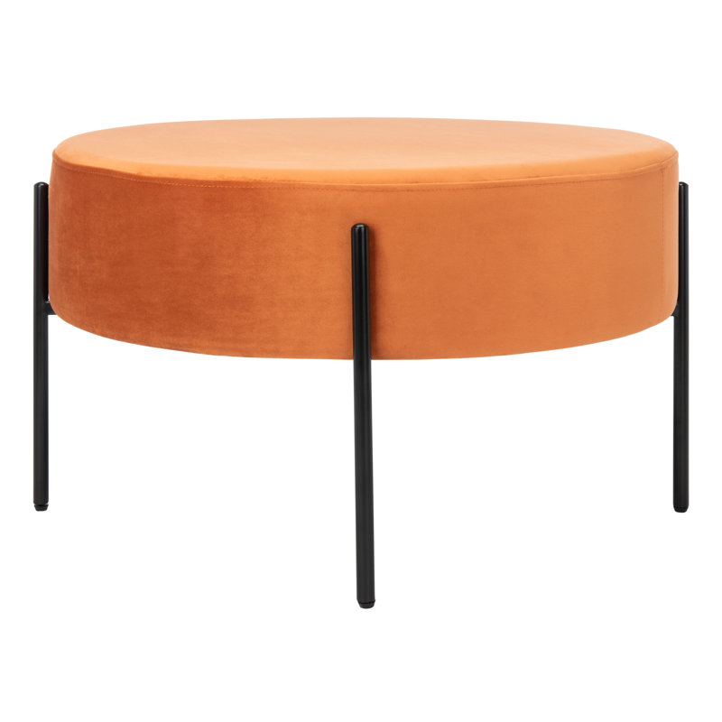 Lisbon Velvet Ottoman, Sienna Velvet