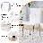 71" Modern Dining Table Set With PU Leather Chairs, Elegant Kitchen Table For Family Meals-757151079-758004187