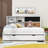 Audrei Wood Daybed with Trundle and Shelves-922791308