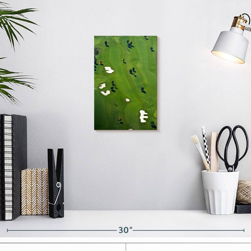 Sireci Golf Course From Above, 12" H x 8" W