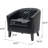 30.12" Wide Tufted Faux Leather Barrel Club Chair-1948106096