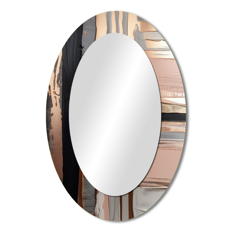 Miroir mural rose et or rose, 36 po x 24 po
