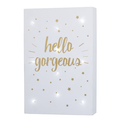 Hello Gorgeous Faux Taxidermy Light Up