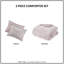 Ensemble d'édredon réversible en sherpa simple / simple TG-121790300-121790302