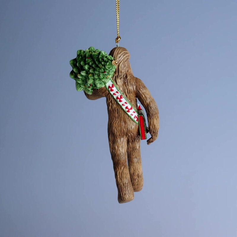 Chewbacca With Christmas Tree Ornament