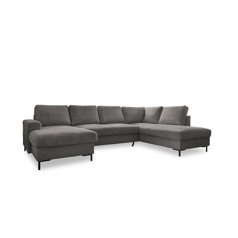 Lofty Lilly 8 seater Corner Sofa Bed, Right Hand Facing, Light Grey