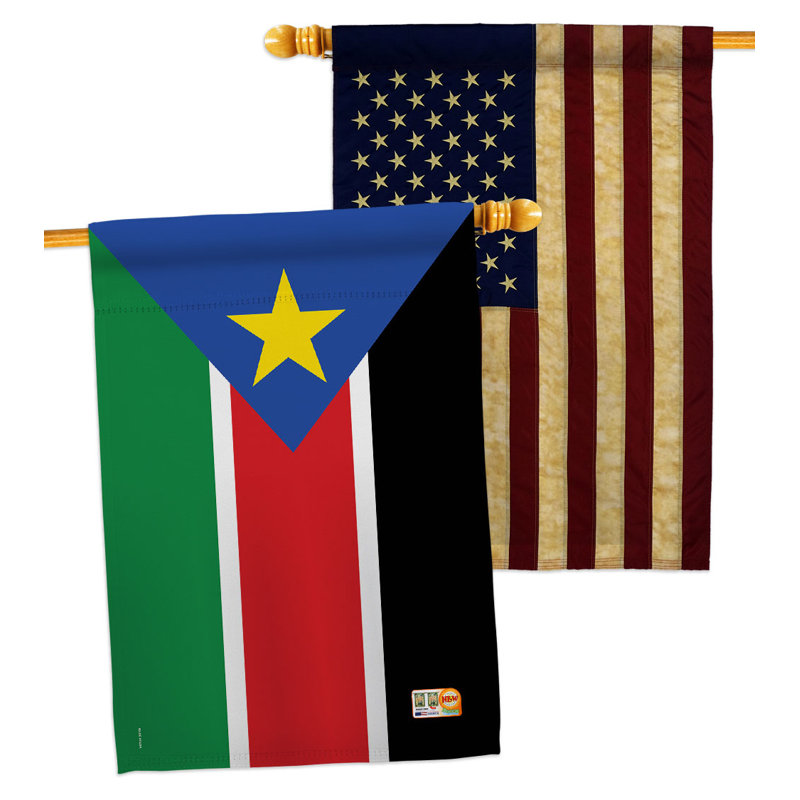 Double Sided 40'' H x 28'' W Polyester House Flag