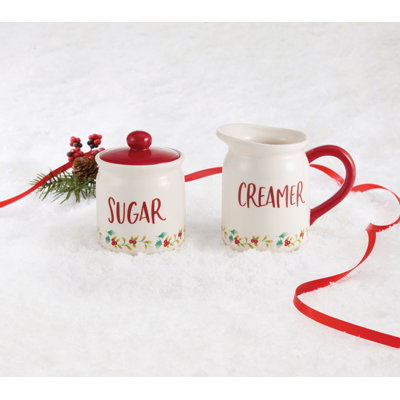 Pfaltzgraff Winterberry Sugar and Creamer Set