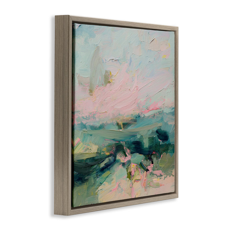 Cadre flottant Nature's Palette Atmosphere, design par Svetlana Aleynikova, H 25 po x l 25 po, Cadre flottant orme Montalcino