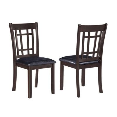 Ensemble de 2 chaises d'appoint en bois